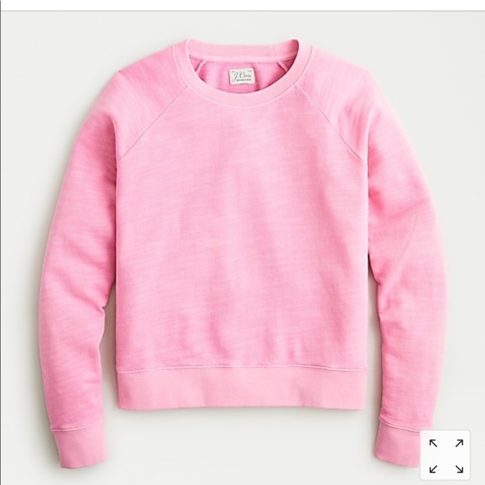 Crewneck pullover in vintage cotton terry